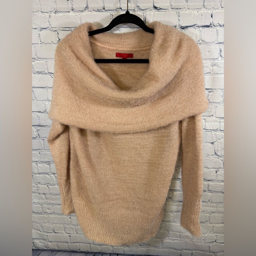 Jennifer Lopez Jennifer Pink Cozy Comfy Off Shoulder Casual Classic Sweater L